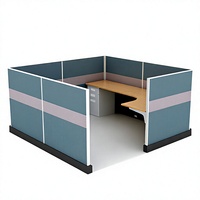 Panneau de cloison modulaire avec panneaux acoustiques insonorisants pour ensemble de mobilier de bureau privé