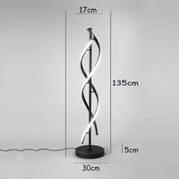 Plafonnier LED en forme de spirale, design nordique post-moderne, luxueux et créatifs, idéal pour un salon ou une chambre à coucher