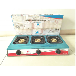 Cuisinière à gaz à 3 brûleurs en acier inoxydable à allumage automatique, cuisinière à gaz autonome, plan de travail, camping-car, <span class=keywords><strong>extérieur</strong></span>, électrique - Product Image 2