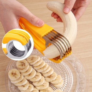 Tiện Ích Nhà Bếp Sáng Tạo Hướng dẫn sử dụng chuối <span class=keywords><strong>Slicer</strong></span> đa chức năng an toàn Trái Cây Rau công cụ xúc xích dưa chuột cắt - Product Image 2