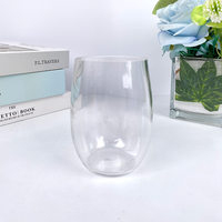 Gobelet PS martelé bleu ombré, incassable, pour hôtellerie-restauration, vente en gros, vaisselle en plastique rigide