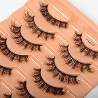 10 paires 5D moelleux vison cils 3D naturel pleine bande faux cils doux vison cils Extension de cils maquillage en gros