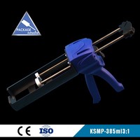 Pistolet à mastic manuel 3:1 de 385 ml, distributeur d'adhésif à double cartouche, applicateur de mastic époxy 2K pour la construction et la réparation