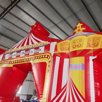 PVC extérieur sauter carnaval thème fête événement carnaval arc décorations d'entrée tente de cirque gonflable carnaval arc entrée