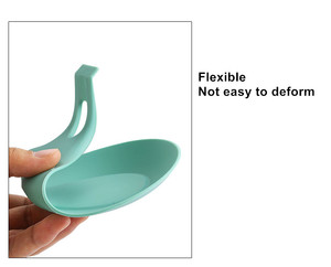 Poggiacucchiaio in Silicone per fornelli utensile da cucina flessibile poggiatesta spatola per cucchiaio resistente al calore lavabile in lavastoviglie - Product Image 5