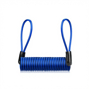 मोटरसाइकिल साइकिल स्कूटर एंटी-चोरी केबल डिस्क लॉक स्टील तार रस्सी टीपू इन्सुलेशन 1 मीटर लंबाई - Product Image 1