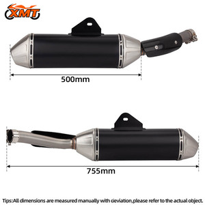 Pot d'échappement modifié pour moto, silencieux en acier inoxydable avec DB Killer pour T700 <span class=keywords><strong>TENERE700</strong></span> - Product Image 2