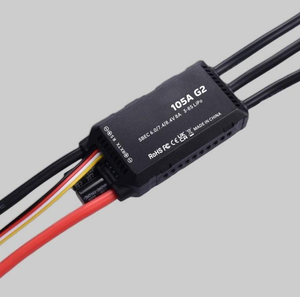 Controlador de Velocidad Electrónico (ESC) Programable G2 HV 105A 8S sin Escobillas, Salida BEC 5A/6V, Conector XT90, Alto Voltaje, para Aviones RC, FPV, Multirrotor - Product Image 5