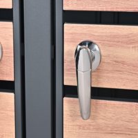 Couvercle de poubelle de stockage de poubelle en métal extérieur robuste avec conception verrouillable pour parcs et espaces publics