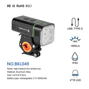 AT 5000mAh impermeable USB recargable LED <span class=keywords><strong>bicicleta</strong></span> <span class=keywords><strong>luz</strong></span> aleación de aluminio Super brillante <span class=keywords><strong>bicicleta</strong></span> <span class=keywords><strong>luz</strong></span> <span class=keywords><strong>10000</strong></span> <span class=keywords><strong>lúmenes</strong></span> - Product Image 2