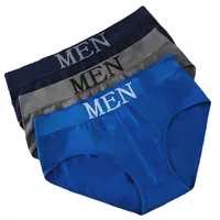 Penjualan Laris Logo Pria Grosir Pakaian Dalam Seksi Mulus untuk Celana Dalam Gaya Pria