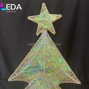 LEDA Lumière LED extérieure étanche 2D motif étoile de Noël pour la décoration de Noël des rues, centres commerciaux, parcs et paysages festifs - Product Image 2