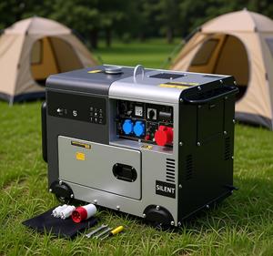 Soundproof Enclosed Super Silent Diesel Generator 7KW 10KW 50HZ 60HZ 110V 220V 380V All Copper Portable Power Unit With ATS 15KW - Product Image 1