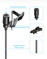 Microphones BOYA By-M1 Microphones compacts pour smartphone, appareil photo reflex numérique, microphones cravate pour iPhone Android Samsung Sony Nikon