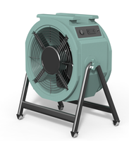 Ventilateur axial industriel robuste à roulement à billes pour conduits AC, séchage d'endommagements par eau, extraction de fumée, sur pied, OEM ODM