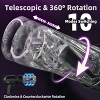 Masturbateur masculin vibrant de type pistolet, jouet sexuel pour homme avec fonction de léchage de langue, rechargeable, pompe à vide électrique automatisée