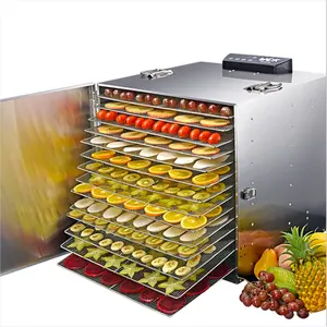 Secador deshidratante de frutas com 6 camadas, máquina de secagem com manga
