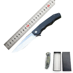 Miễn Phí Mẫu Ngoài Trời Túi Tự Vệ Thiết Kế Mới Lưỡi Thép Edc Gấp Pocket Dao G10 Xử Lý Chiến Thuật Săn Bắn Dao - Product Image 3