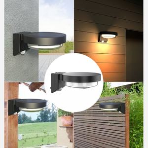 Lámpara de Pared LED Decorativa 2025, Impermeable, con Sensor de Movimiento Inteligente, Solar, para Jardín, Valla, Casa y Hogar - Product Image 1
