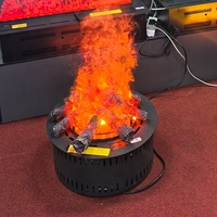 Vente chaude Décoratif Led Lumière Eau Vapeur Feu Place App Télécommande Insert 3D Atomisé Vapeur D'eau Cheminée