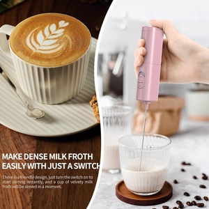 Espumador de Leche Automático de Tamaño Viaje, Espumador de Leche Portátil a Pilas, Espumador de Café Manual a Pilas - Product Image 5