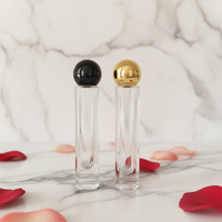 Bouteilles de parfum en verre transparentes cylindriques fines et hautes de 30 ml, vides, avec vaporisateurs à pression, pour diffuseur à bâtonnets – Vente en gros