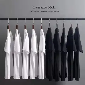 High Fashion Brand Unisex Short Sleeve Black White Heavyweight T-Shirt Warehouse Wholesale Cotton Fabric Short Sleeve