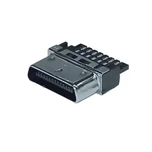 Konektor SDR 26Pin kualitas tinggi VHDCI 26 Pin pitch pria = 0.8mm tipe Solder SDR 26Pin konektor Pria untuk kabel