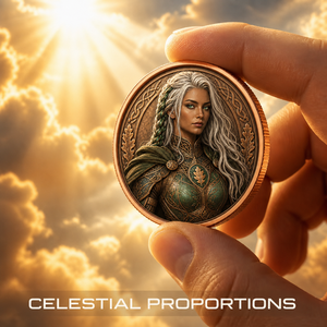 Moneta Commemorativa Personalizzata in Rame Puro .999 da 1OZ, Guerriero Celtico, Oggetto da Collezione Fantasy - Product Image 1