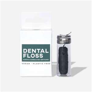Carbone di bambù biodegradabile raggiungere filo interdentale cerato efficace rimozione della placca di menta denti filo interdentale custodia da viaggio biodegradabile filo interdentale - Product Image 4