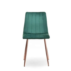 Hiện Đại Bền Bọc Đồ Nội Thất Nhà Ghế Màu Xanh Lá Cây Nhung Vải Ghế Ăn Vàng Kim Loại Chân Cho Nhà Hàng - Product Image 3