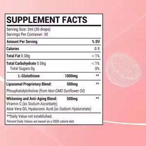 OEM ODM lipozomal l-glutatyon sıvı damla takviyesi karaciğer detoks yetişkin kullanımı için 60ml - Product Image 2