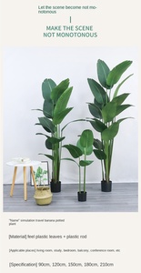 Grande Pianta Artificiale Bionica per Soggiorno in Stile Nordico, 60-240CM, per Interni/Esterni, Oggetto di Scena per Fotografia, Albero di Banano Viaggiatore - Product Image 4