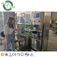 Machine de dépose automatique automatique 304 à écran tactile, pour bouteilles d'eau minérale, grand volume de cinq à 5 gallons, tube de cou, rétrécissement des manches