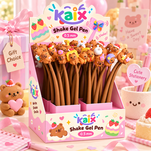 Bolígrafo de Gel con Diseño de Oso KAIX, 0.5 mm, Bolígrafo con Movimiento y Escritura <span class=keywords><strong>3D</strong></span>, Bolígrafo de Plástico con Bola, Promocional para Regalos Escolares - Product Image 2