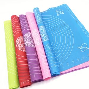 Custom Non Stick Soft Bbq Pastry Oven Kneading <b>Rolling</b> Dough Baking Sheet Silicone Baking <b>Mat</b> for Cooking - Product Image 2
