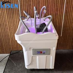 Équipement de spa capillaire Kisen : Ensemble de lavabo de massage multifonctionnel pour spa de tête, hydrothérapie fumigable et lavabo de shampoing à circulation - Product Image 4
