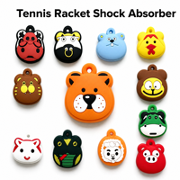 Amortisseur de vibrations pour raquette de tennis en silicone personnalisé en gros, anti-vibrations, plusieurs couleurs