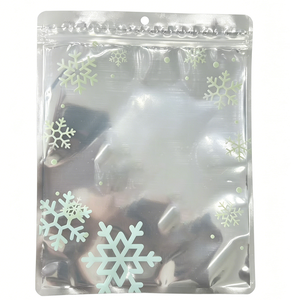 Sacs à fermeture éclair Yin-Yang personnalisés (moitié transparent/moitié opaque), pochettes refermables en aluminium avec trou <span class=keywords><strong>de</strong></span> suspension - Product Image 5