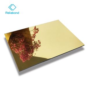 Hot bán <span class=keywords><strong>ACM</strong></span> Vàng/Bạc gương hoàn thành nhôm Composite Panel cho nội thất hoặc ngoại Thất Tường đệm - Product Image 2