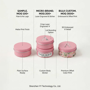 Boîtes de bougies à biscuits en métal personnalisées de Noël 40*17mm 15g boîte décorative de cuisson auto-scellante pour stock d'utilisation industrielle de parfum cosmétique - Product Image 4