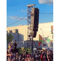 Support de levage vertical pour enceintes Line Array électriques, type tour de levage en treillis pliable pour systèmes d'enceintes en ligne