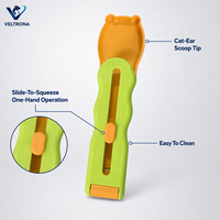 Distributeur de pâte pour friandises pour chats VELTRONA, type coulissant, avec cuillère, qualité alimentaire, réutilisable, facile à nettoyer, vente en gros