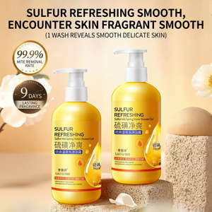 Gel de Baño LAOLISHI de Aguas Termales de Azufre, Ecológico, Antiácaros, Tratamiento para el Acné, Blanqueador, Limpieza Profunda, Hidratante - Product Image 1