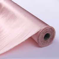 Hitam 22mm sutra Satin Charmeuse 100% sutra murni Mulberry 114cm 44 "warna Solid pencelupan desain kustom pencetakan pewarna kain grosir