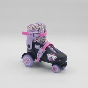 Patins à <span class=keywords><strong>glace</strong></span> violets réglables avec roues lumineuses <span class=keywords><strong>pour</strong></span> débutants, taille réglable, patins <span class=keywords><strong>pour</strong></span> enfants, tout-petits, garçons, filles - Product Image 3