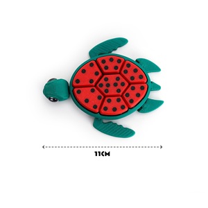 Juguete Antiestrés con Forma de Tortuga Sandía Impreso en 3D - Lindo Juguete Sensorial con Botones Satisfactorios, Gadget de Escritorio para Aliviar el Estrés - Product Image 3