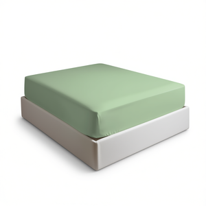 Sábana Ajustable 100% Algodón Verde Tamaño Individual 90x190cm - Product Image 3