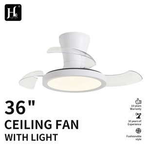 Invisible Retractable Conversion Decorative Powered Winding Square Lights Blades Best LED <b>Ceiling</b> <b>Fans</b> Suitable for Bedroom - Product Image 2
