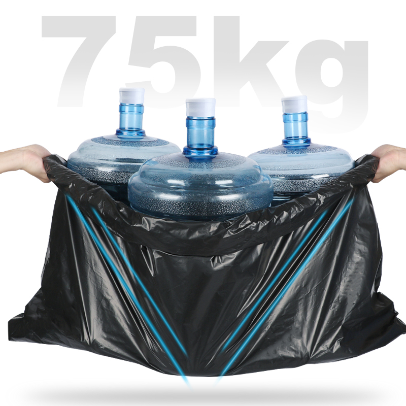 Contractor Trash Bags, 3.0 Mil, Large Black Heavy Duty Garbage Bags